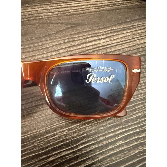 NWOT Persol Terra Di Siena 3268-S Brown & Blue Sunglasses main image 7